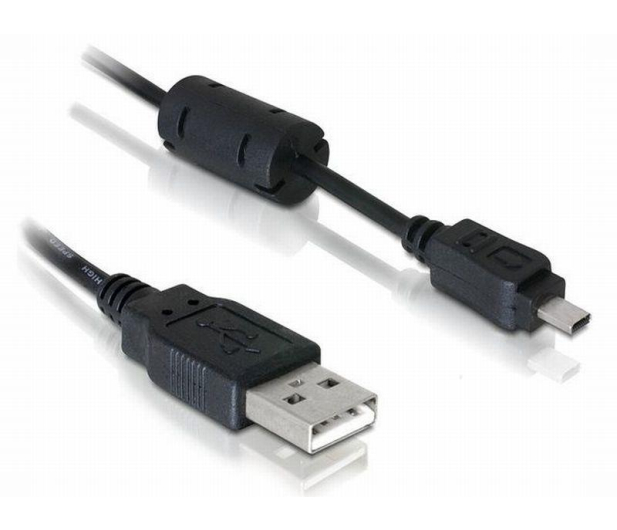 Delock Kabel USB 2.0 -mini USB Nikon (8-pin) 1,8m - 119838 - zdjęcie 2